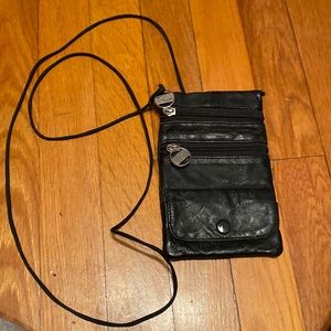 Crossbody Small Black Genuine Leather Preowned